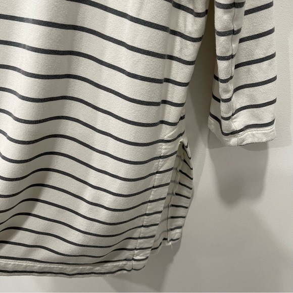 Loft Lounge Cowl Neck Stripe Soft Sweater Tunic Medium - Picture 9 of 10